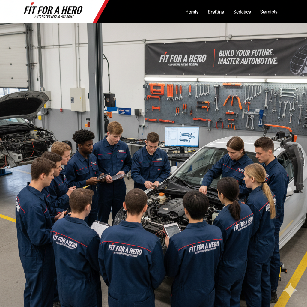 Automotive technician working in a shop